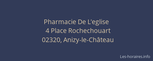 Pharmacie De L'eglise