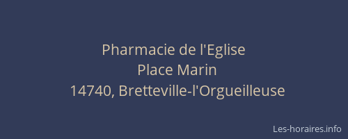 Pharmacie de l'Eglise