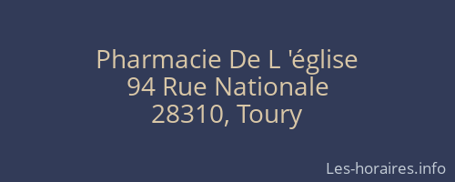 Pharmacie De L 'église