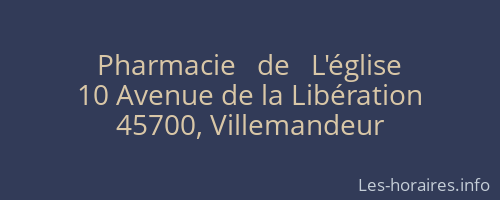 Pharmacie   de   L'église