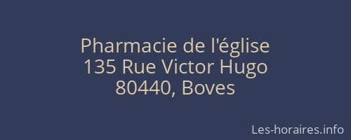 Pharmacie de l'église