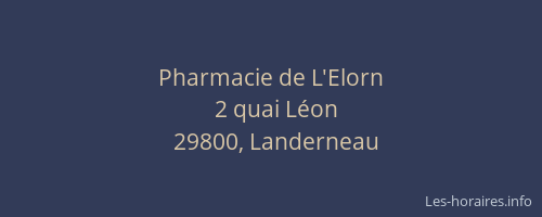 Pharmacie de L'Elorn