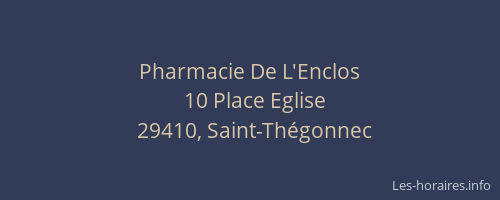 Pharmacie De L'Enclos