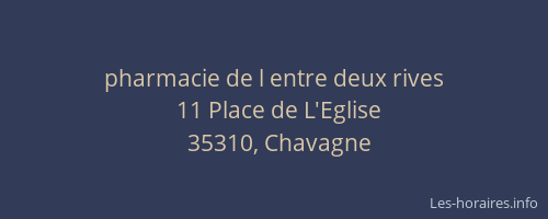 pharmacie de l entre deux rives