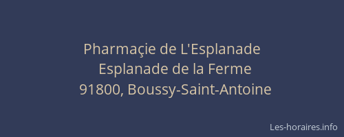 Pharmaçie de L'Esplanade