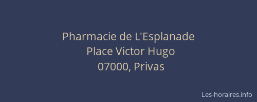 Pharmacie de L'Esplanade