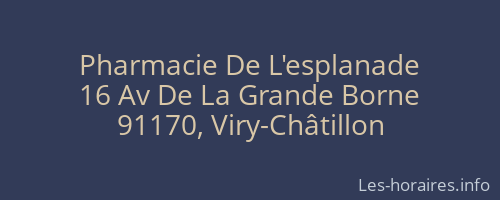 Pharmacie De L'esplanade
