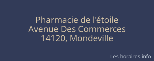 Pharmacie de l'étoile