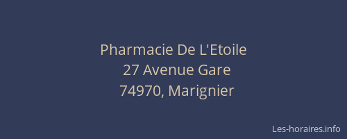 Pharmacie De L'Etoile