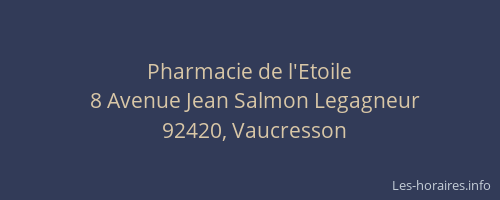 Pharmacie de l'Etoile