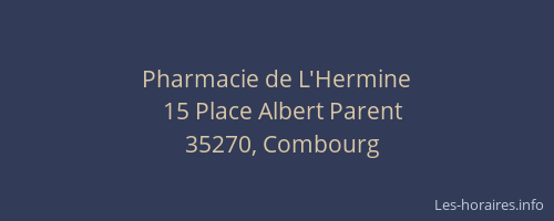 Pharmacie de L'Hermine