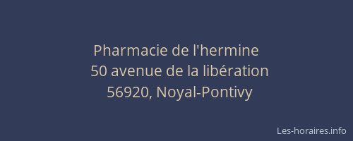 Pharmacie de l'hermine