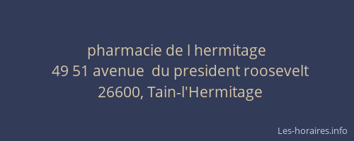 pharmacie de l hermitage