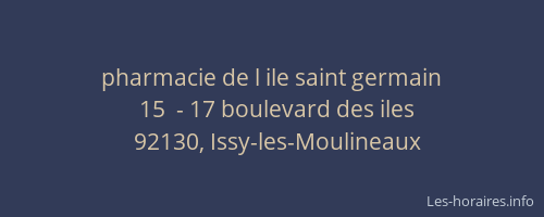 pharmacie de l ile saint germain