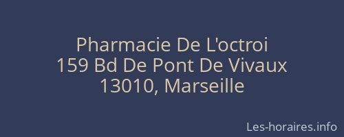 Pharmacie De L'octroi