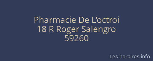 Pharmacie De L'octroi