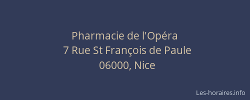 Pharmacie de l'Opéra