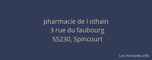 pharmacie de l othain