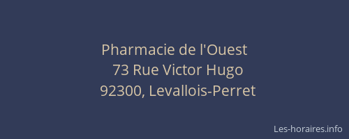 Pharmacie de l'Ouest