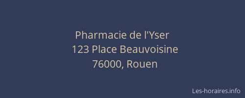 Pharmacie de l'Yser