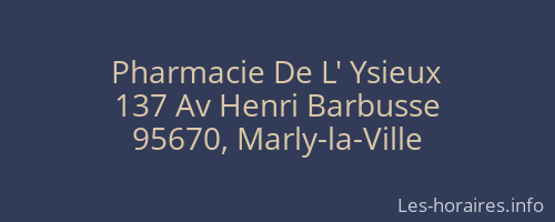 Pharmacie De L' Ysieux