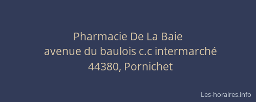 Pharmacie De La Baie