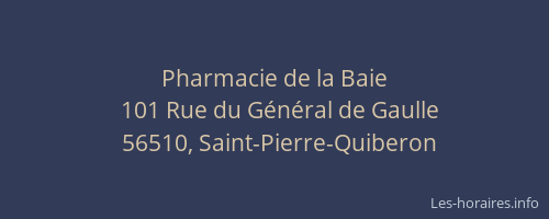 Pharmacie de la Baie