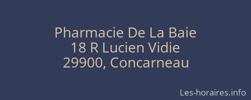 Pharmacie De La Baie