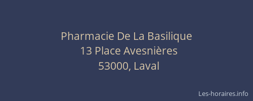 Pharmacie De La Basilique