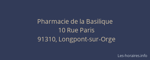 Pharmacie de la Basilique