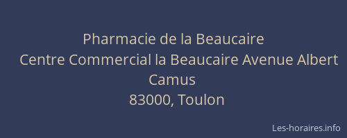 Pharmacie de la Beaucaire