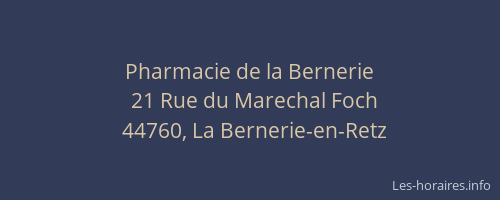Pharmacie de la Bernerie