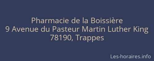 Pharmacie de la Boissière