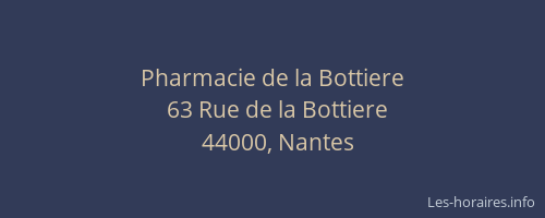 Pharmacie de la Bottiere