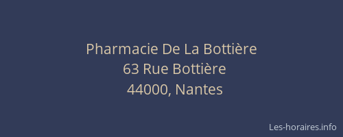 Pharmacie De La Bottière