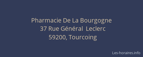 Pharmacie De La Bourgogne