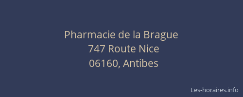 Pharmacie de la Brague