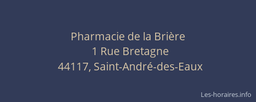 Pharmacie de la Brière