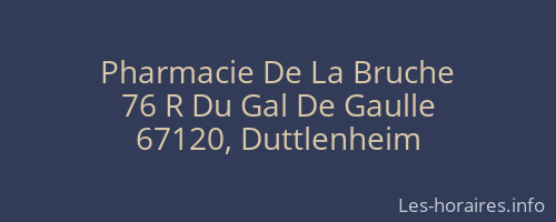 Pharmacie De La Bruche