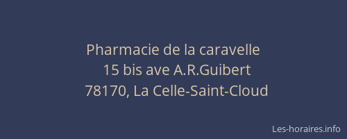 Pharmacie de la caravelle