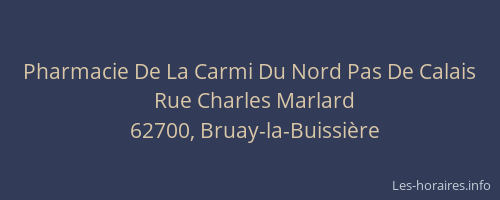 Pharmacie De La Carmi Du Nord Pas De Calais