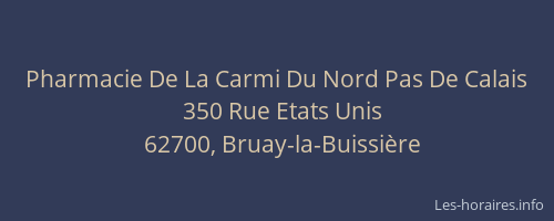 Pharmacie De La Carmi Du Nord Pas De Calais