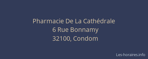 Pharmacie De La Cath&eacute;drale