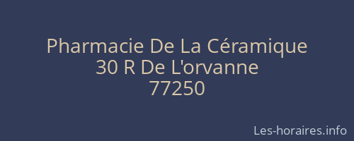Pharmacie De La Céramique
