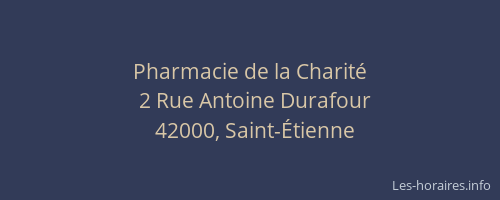 Pharmacie de la Charité
