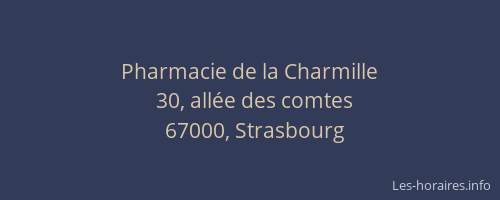Pharmacie de la Charmille