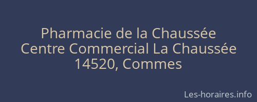 Pharmacie de la Chaussée