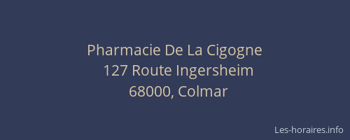 Pharmacie De La Cigogne