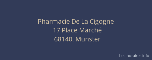 Pharmacie De La Cigogne