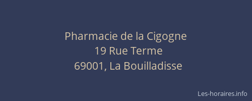 Pharmacie de la Cigogne